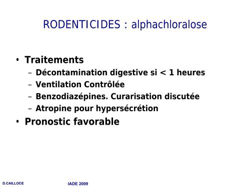 Intoxications médicamenteuses - docsamu