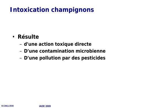 Intoxications médicamenteuses - docsamu