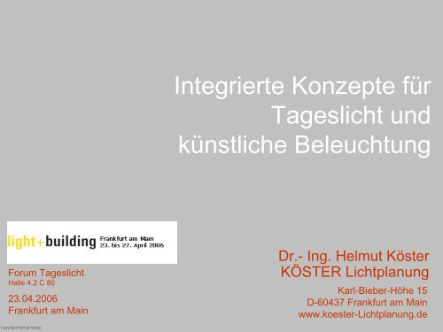 Dr.- Ing. Helmut Köster - Fördergemeinschaft Innovative ...