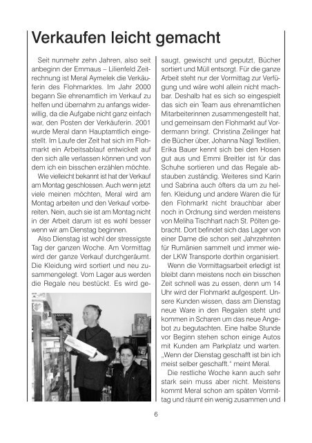 Rundbrief Dezember/2010 - Emmaus Lilienfeld