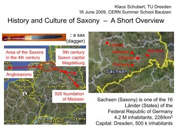 History and Culture of Saxony