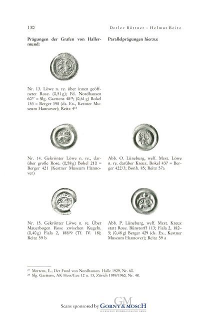 1996 Band XLVI - Bayerische Numismatische Gesellschaft