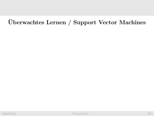 Überwachtes Lernen / Support Vector Machines