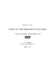 Lattices and Their Application to Cryptography.pdf - BeKnowledge