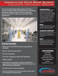 Intumescent Clean Room System Intumescent Clean ... - Carboline