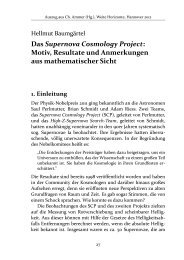 Das Supernova Cosmology Project: Motiv, Resultate und ... - UEK