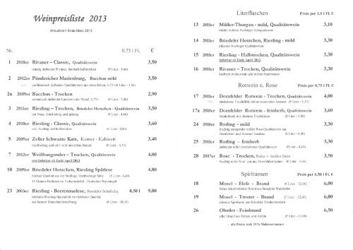 Preisliste1 2013 - Weingut Menten