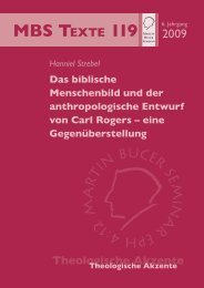 Das biblische Menschenbild und der anthropologische ... - TheoBlog