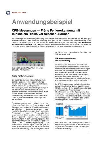 Anwendungsbeispiel - Brüel & Kjaer Vibro