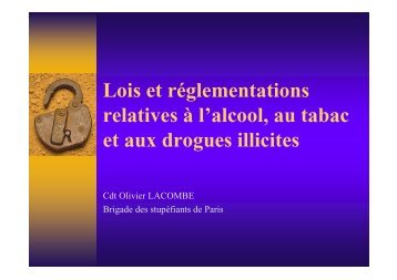Alcool, tabac, cannabis : les principales lois - Crips Ile-de-France