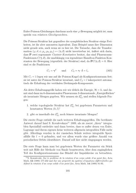 Ordnung und Chaos: Theorie dynamischer Systeme - Institut für ...