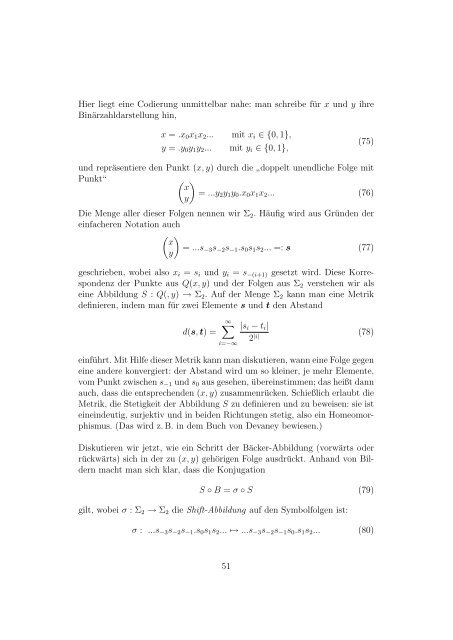 Ordnung und Chaos: Theorie dynamischer Systeme - Institut für ...