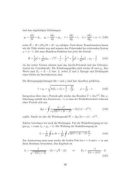 Ordnung und Chaos: Theorie dynamischer Systeme - Institut für ...