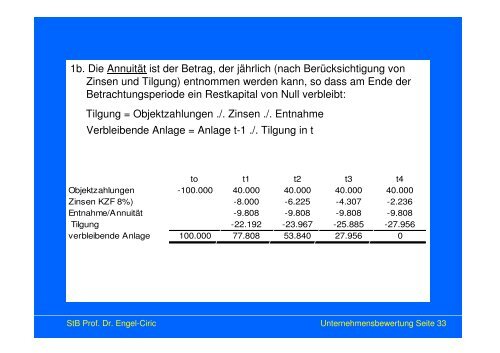 Investitionsrechnung WS04/05