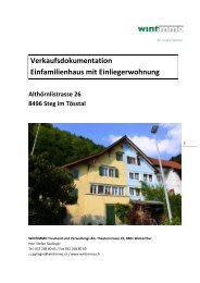 Verkaufsdokumentation - Wintimmo Treuhand und Verwaltungs AG