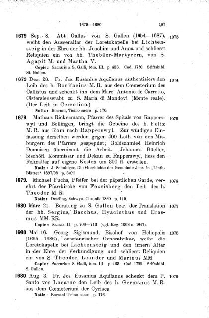 Geschichte der reliquien in der Schweiz [microform] - thata site