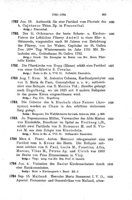 Geschichte der reliquien in der Schweiz [microform] - thata site