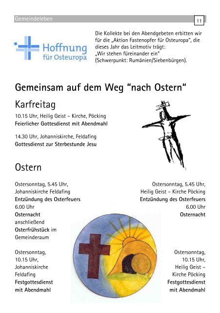 Gemeindebrief Kirchengemeinde Feldafing-Poecking - Ev.-Luth ...