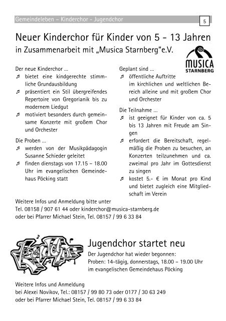 Gemeindebrief Kirchengemeinde Feldafing-Poecking - Ev.-Luth ...