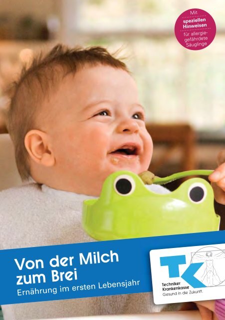 Broschüre "Von der Milch zum Brei" - Techniker Krankenkasse