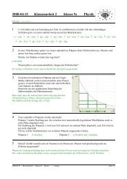 2008-04-15 Klassenarbeit 2 Klasse 9c Physik