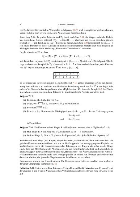 Algebraische Strukturen