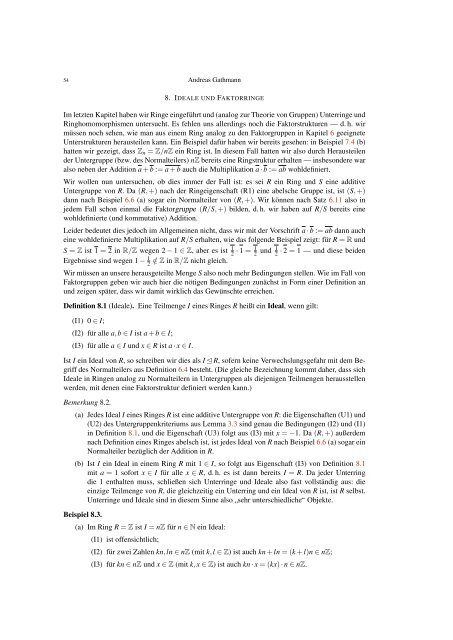 Algebraische Strukturen