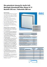 Die patentierte Lösung für sterile Luft: MaxiLight Schwebstoff-Filter ...