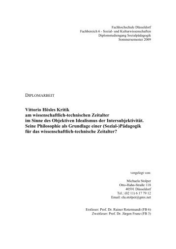 Download - Fachbereich Elektrotechnik - Fachhochschule Düsseldorf