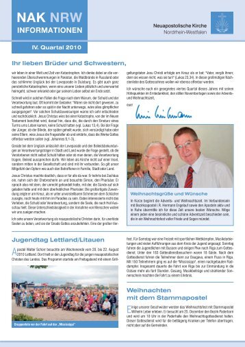 NAK NRW-Info 04-10 - Neuapostolische Kirche Nordrhein-Westfalen