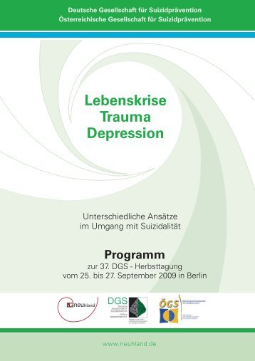 37. Jahrestagung - Deutsche Gesellschaft für Suizidprävention