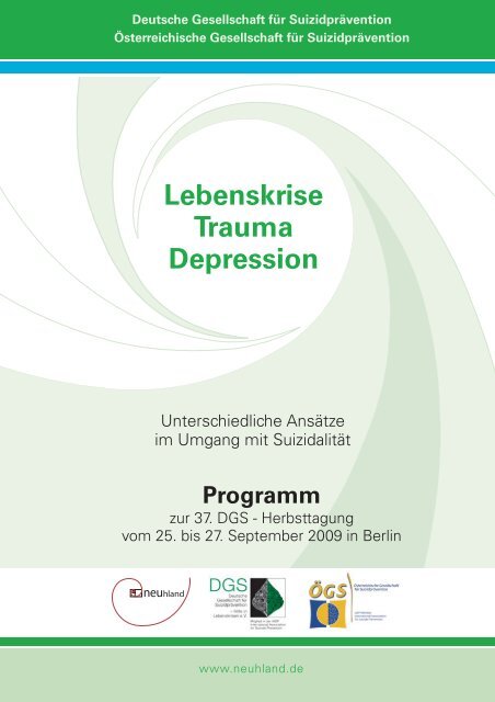 37 Jahrestagung Deutsche Gesellschaft Fur Suizidpravention