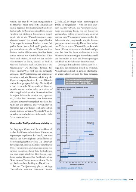 Bericht über die menschliche Entwicklung 2006 - Human ...