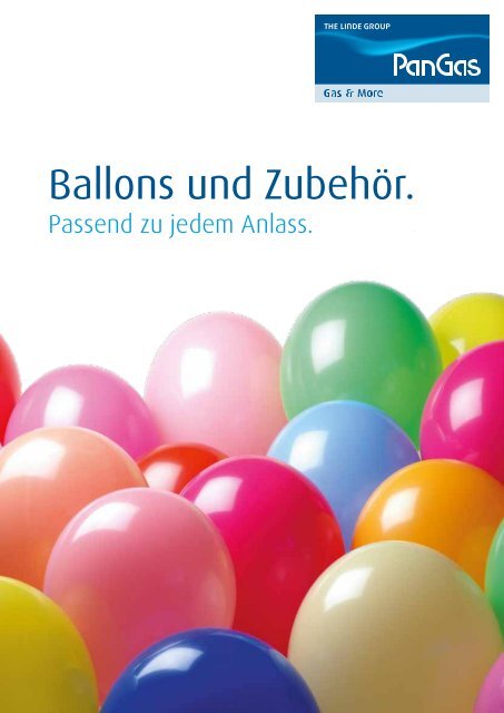 Ballons und Zubehör. - PanGas