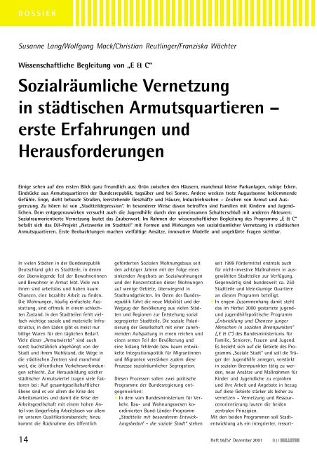 DJI Bulletin 56/57 - Deutsches Jugendinstitut e.V.