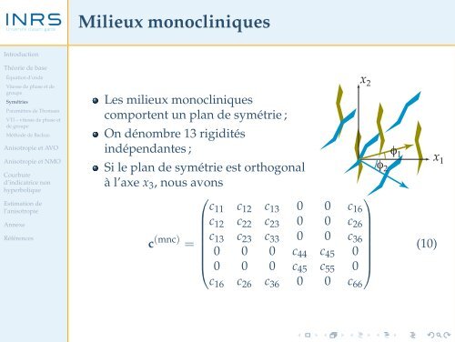 Méthodes sismiques 10 - Anisotropie - liamg