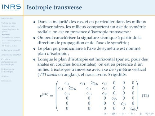 Méthodes sismiques 10 - Anisotropie - liamg