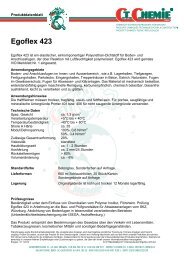 Technisches Merkblatt - CT Chemie GmbH, Ersigen