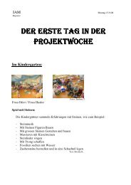 Im Kindergarten bei Frau Dürr - Schule Gipf-Oberfrick