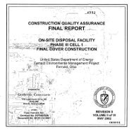 CONSTRUCTIO$ QUALITY ASSURANCE ON-SITE- DISPOSAL ...