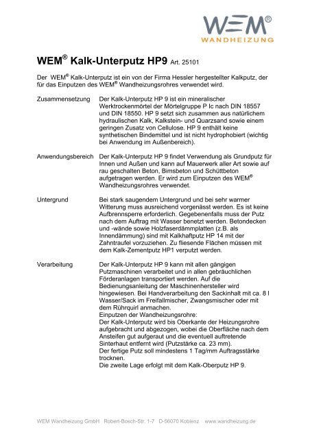 PDF-Datei - WEM Wandheizung