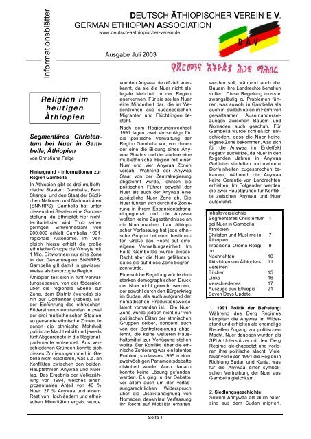 07 03 Religion Im Heutigen Athiopien Deutsch Aethiopischer Verein