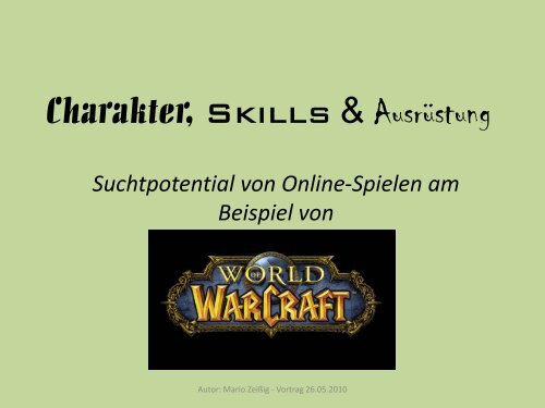 Charakter, Skills & Ausrüstung - CVJM Leipzig