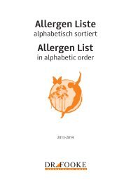 Alphabetische Allergenliste - DR. FOOKE Laboratorien GmbH