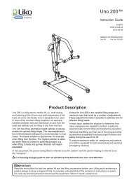 Instruktion guide Uno 200 - www.liko.com - Hill-Rom