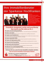 Ihre Immobilienberater der Sparkasse Hochfranken