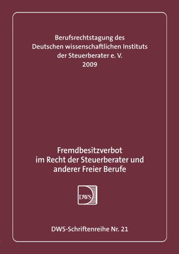 Leseprobe - Deutsches Wissenschaftliches Institut der Steuerberater ...