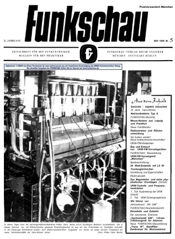 Funkschau 21. Jahrgang 1949 - Heft 5 | Teil 1 von 10 - Radiomuseum.org