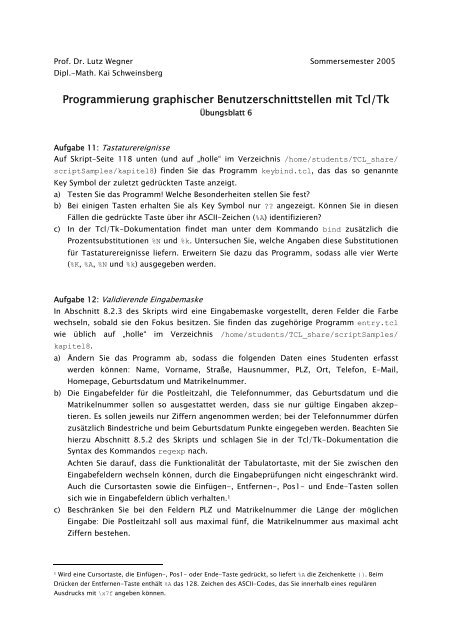 Übungsblatt 6