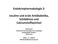Insulin - Institut für Pharmakologie und Toxikologie
